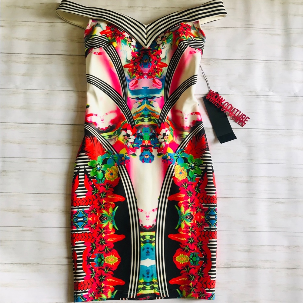 Wow Couture off the shoulder dress